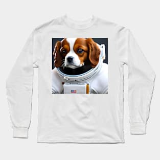 Cavalier King Charles Spaniel as Astronaut Long Sleeve T-Shirt